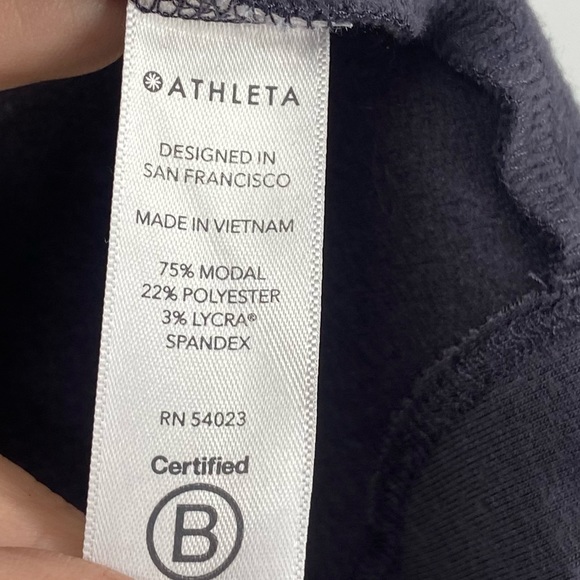 Athleta Gray Cowl Neck Top Sweatshirt Womens Small - Picture 4 of 7